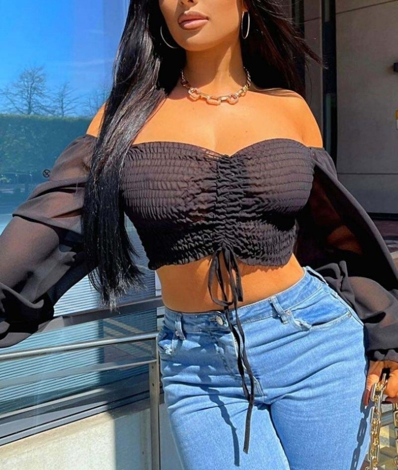 LADIES RUCHED TOPS